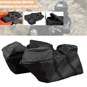 ハーレーウルトラクラシック FLHTCU FLTR FLHR FLHX サドルバッグライナートラベルパックバッグ For Harley Ultra Classic FLHTCU FLTR FLHR FLHX Saddlebag Liners Travel Packs Bag 【並行輸入品】