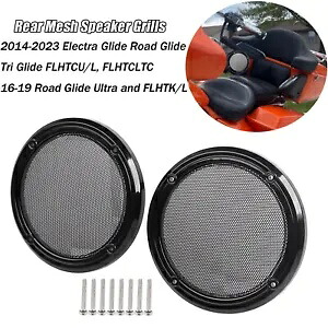 スピーカートリムフレーム + メタルメッシュハーレー 14-23 エレクトラグライド FLHTCU/L FLHTCLTC Speaker Trim Frame + Metal Mesh For Harley 14-23 Electra Glide FLHTCU/L FLHTCLTC 【並行輸入品】