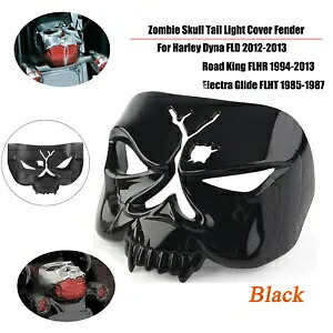 テールランプ テールライトカバー ゾンビスカル ハーレー ストリート エレクトラグライド ロードキング用 Tail Lamp Taillight Cover Zombie Skull For Harley Street Electra Glide Road King 【並行輸入品】
