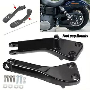 ハーレーダイナストリートボブローライダースーパー/ワイドグライド用リアフットペグマウントブラケット Rear Footpeg Mount Bracket For Harley Dyna Street Bob Low Rider Super/Wide Glide 【並行輸入品】