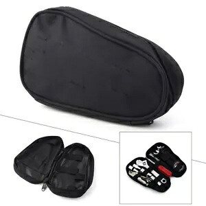 オーバルナイロンサドルバッグツールバッグポーチハーレーエレクトラグライドウルトラクラシックFLHTC用 Oval Nylon SaddleBag Tool Bag Pouch For Harley Electra Glide Ultra Classic FLHTC 【並行輸入品】