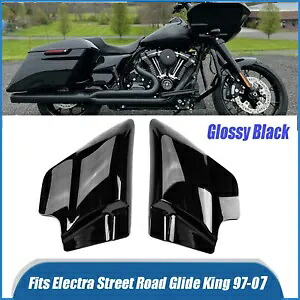 ブラック左右サイドカバーパネルハーレーツーリングエレクトラグライド 1997-2007 US Black Left Right Side Covers Panel For Harley Touring Electra Glide 1997-2007 US 【並行輸入品】