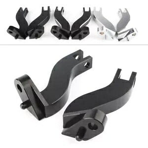 オートバイ後部助手席フットペグフットレストマウントハーレー FLHR FLHX/T 93-UP Motorcycle Rear Passenger Foot peg Footrests Mount For Harley FLHR FLHX/T 93-UP 【並行輸入品】