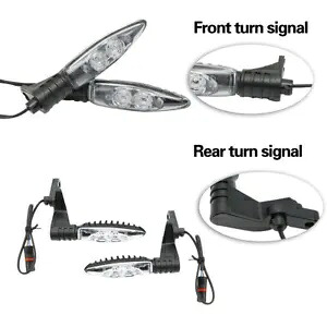 セットフロントリアターンインジケーター信号 LED ライト BMW R1200GS F800GS S1000RR 用 Set Front Rear Turn Indicator Signal LED Lights For BMW R1200GS F800GS S1000RR 【並行輸入品】