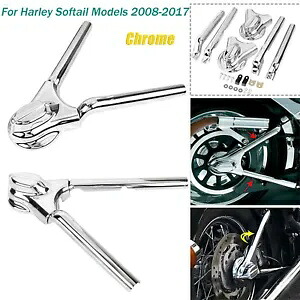 クローム リア ファントム スイングアーム アクスル カバー キット ハーレー ソフテイル FLSTC FXST カスタム用 Chrome Rear Phantom Swingarm Axle Cover Kit For Harley Softail FLSTC FXST Custom 【並行輸入品】