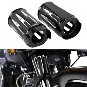 CNC ビレットフォークスライダーブーツカバー ハーレーツーリングエレクトラグライド 2014-17用 CNC Billet Fork Slider Boots Cover Fit for Harley Touring Electra Glide 2014-17 【並行輸入品】