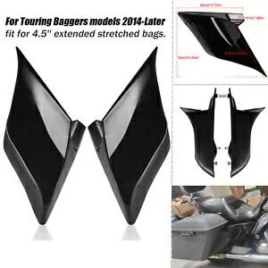 未塗装ストレッチ拡張サイドカバー 2014+ ストリートロードエレクトラグライド CVO 用 Unpainted Stretched Extended Side Cover For 2014+ Street Road Electra Glide CVO 【並行輸入品】