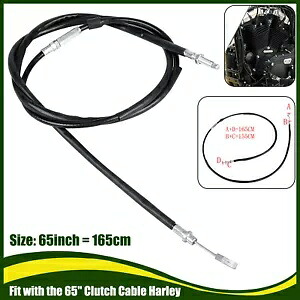 165 センチメートル黒クラッチケーブルワイヤーラインハーレースポーツスター XR1200X XL XLH1200 /883 165cm Black Clutch Cable Wire Line For Harley Sportster XR1200X XL XLH1200 /883 【並行輸入品】