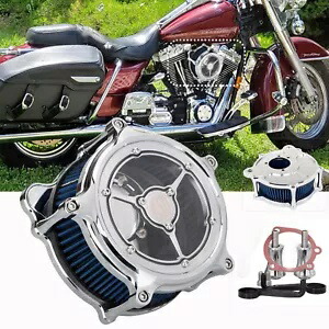 オートバイアルミ吸気フィルタークリーナーハーレーロードキンググライドソフテイル用 Motorcycle Aluminum Air Intake Filter Cleaner For Harley Road King Glide Softail 【並行輸入品】