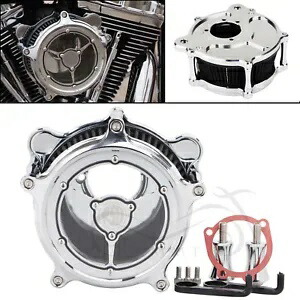 クローム RSD エアクリーナー ブラック インテークフィルター ハーレー ソフテイル 93-15 FLSTN FLS用 Chrome RSD Air Cleaner Black Intake Filter For Harley Softail 93-15 FLSTN FLS 【並行輸入品】