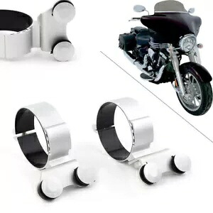 フォークウィンドディフレクター取付キットホンダヤマハロードスターVスターストラトライナー用 Fork Wind Deflectors Mounting Kit For Honda Yamaha Road Star V Star Stratoliner 【並行輸入品】