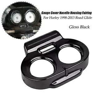 ABS プラスチックゲージカバーナセルハウジングフェアリングハーレーロードグライド 1998-2013 ABS Plastic Gauge Cover Nacelle Housing Fairing For Harley Road Glide 1998-2013 【並行輸入品】