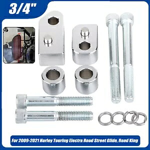ハーレーロードキングストリートグライドドライバーフロアボード3/4インチ0.75インチ拡張スペーサー用 For Harley Road King Street Glide Driver Floorboard 3/4\