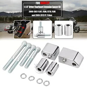 1-1/4 ''ドライバーフロアボードスペーサーエクステンションハーレーストリートトライロードグライドキング用 1-1/4''Driver Floorboard Spacer Extension For Harley Street Tri Road Glide King 【並行輸入品】