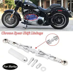 クロームシフトリンケージシフターギアリンクハーレーファットボーイヘリテージソフテイルFXSTB用 Chrome Shift Linkage Shifter Gear Link For Harley Fatboy Heritage Softail FXSTB 【並行輸入品】