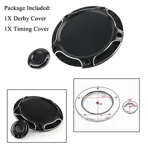 ブラック 5 穴 ダービー タイミング タイマー カバー ハーレー ストリート ロードキング グライド 2016 以降用 Black 5-Hole Derby Timing Timer Cover For Harley Street Road King Glide 2016-up 【並行輸入品】 35,750円