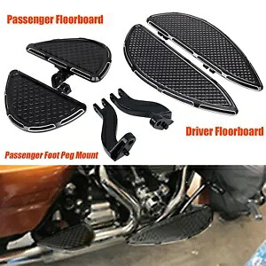 運転席助手席フロアボードフロアボードフットペグハーレーエレクトラグライドに適合 Driver Passenger Floorboards Floor Boards Foot Pegs Fit For Harley Electra Glide 【並行輸入品】