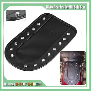 ブラックスタッドリアフェンダーよだれかけソロシートハーレー 07-17 ファットボーイソフテイル FXST 06-10 Black Studs Rear Fender Bib Solo Seat For Harley 07-17 Fatboy Softail FXST 06-10 【並行輸入品】