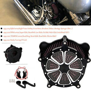 ハーレーロードキンググライドヘリテージソフテイルダイナ用エアクリーナーインテークフィルターキット Air Cleaner Intake Filter Kit For Harley Road King Glide Heritage Softail Dyna 【並行輸入品】