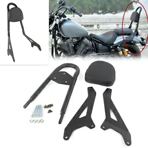 カスタム黒乗客シーシーバー背もたれラックヤマハボルト xvs950 14 15 16 Custom Black Passenger Sissy Bar Backrest Rack For Yamaha bolt xvs950 14 15 16 【並行輸入品】