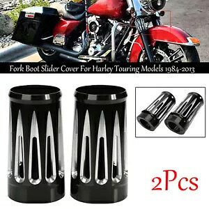 フォーク ブーツ スライダー カバー カウ エレクトラグライド クラシック FLHTK FLHTCU FLHTC 86-13用 Fork Boot Slider Cover Cow For Electra Glide Classic FLHTK FLHTCU FLHTC 86-13 【並行輸入品】