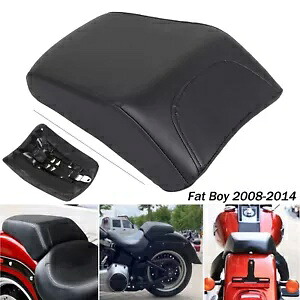 ブラック後部助手席ピリオン ハーレーファットボーイ FLSTF EFI FLSTFI 08-14 09用 Black Rear Passenger Seat Pillion For Harley FatBoy FLSTF EFI FLSTFI 08-14 09 【並行輸入品】