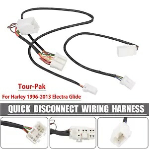 ハーレーツーリング 1996-2013 オートバイツアーパッククイックディスコネクト配線ハーネス用 For Harley Touring 1996-2013 Motorcycle Tour-Pak Quick Disconnect Wiring Harness 【並行輸入品】