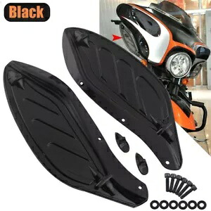 フェアリングサイドウィンド調整可能なエアディフレクターハーレーツーリングストリートグライド96-13用 Fairing Side Wind Adjustable Air Deflector For Harley Touring Street Glide 96-13 【並行輸入品】