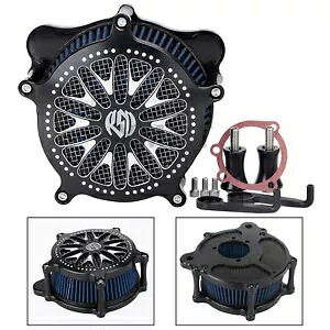 CNC エアクリーナーインテークフィルターセット RSD ハーレーダイナツーリングファットボーイソフテイル用 CNC Air Cleaner Intake Filter Set RSD Fit For Harley Dyna Touring Fatboy Softail 【並行輸入品】