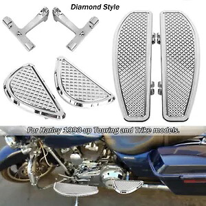クローム ドライバー パッセンジャー フロアボード ブラケット キット ハーレー ストリート グライド 1993-2023用 Chrome Driver Passenger Floorboard Bracket Kit For Harley Street Glide 1993-2023 【並行輸入品】 59,290円