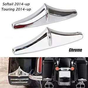 リアサドルバッグアクセントトリムハーレーエレクトラストリートロードグライドキングソフテイル 14+ Rear Saddlebag Accent Trim For Harley Electra Street Road Glide King Softail 14+ 【並行輸入品】