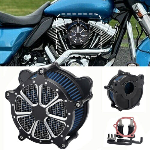 エアクリーナー ブルー インテーク フィルター システム キット ハーレー エレクトラグライド クラシック FLHTC用 Air Cleaner Blue Intake Filter System Kit For Harley Electra Glide Classic FLHTC 【並行輸入品】