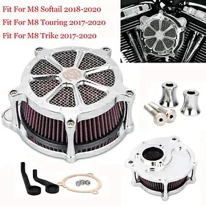 クローム RSD エアクリーナー インテーク ハーレー ツーリング 17-21 ロードキング グライド FLHT FLHX 用 Chrome RSD Air Cleaner Intake For Harley Touring 17-21 Road King Glide FLHT FLHX 【並行輸入品】