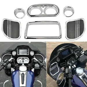スピーカーラジオゲージインナーフェアリングトリムハーレーロードグライドFLTRX FLTRXS FLTRU用 Speaker Radio Gauge Inner Fairing Trim For Harley Road Glide FLTRX FLTRXS FLTRU 【並行輸入品】