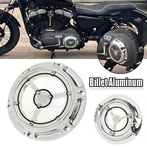 クローム CNC ダービータイミングタイマーカバーハーレースポーツスター XL1200/883C 低 XL1200L Chrome CNC Derby Timing Timer Cover For Harley Sportster XL1200/883C Low XL1200L 【並行輸入品】