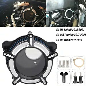ハーレーストリートグライド FLHX FLHXS CVO FLHXSE エアクリーナー ブルーフィルター インテークキット For Harley Street Glide FLHX FLHXS CVO FLHXSE Air Cleaner Blue Filter Intake KIt 【並行輸入品】