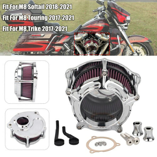 クリアガラスフェイスプレートエアクリーナーレッドインテークフィルターハーレーソフテイルツーリング用 Clear Glass Faceplate Air Cleaner Red Intake Filter For Harley Softail Touring 【並行輸入品】