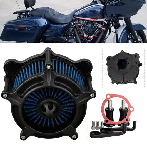 ブラックエアクリーナーインテークフィルターハーレーソフテイル FLSTC ツーリングダイナファットボーイに適合 Black Air Cleaner Intake Filter Fit For Harley Softail FLSTC Touring Dyna Fatboy 【並行輸入品】 45,045円