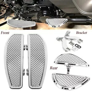クローム ドライバー & パッセンジャー フロアボード フットボード ハーレー ストリート グライド 93-23 に適合 Chrome Driver & Passenger Floorboard Footboard Fit For Harley Street Glide 93-23 【並行輸入品】