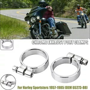 ペアオートバイクローム排気クランプハーレースポーツスター 1000 XLCH XLH 米国に適合 Pair Motorcycle Chrome Exhaust Clamps Fit For Harley Sportster 1000 XLCH XLH US 【並行輸入品】 33,605円