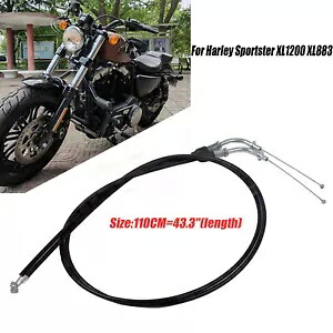 110 センチメートル 43 ''オートバイスロットルケーブルラインワイヤーハーレースポーツスター XL 1200 883 110CM 43'' Motorcycle Throttle Cable Line Wire For Harley Sportster XL 1200 883 【並行輸入品】