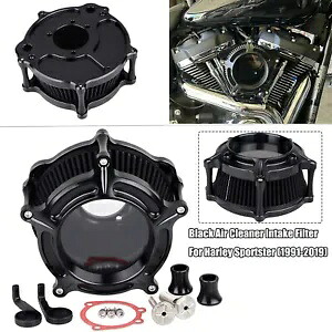 クラリティブラックエアクリーナーインテークフィルター ハーレーアイアン 883 48 スポーツスター 1991-19用 Clarity Black Air Cleaner Intake Filter For Harley Iron 883 48 Sportster 1991-19 【並行輸入品】