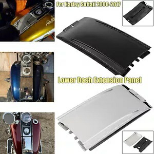 ブラッククローム下部ダッシュパネルエクステンションハーレーソフテイルFXSTC FLSTN 2000-2017用 Black Chrome Lower Dash Panel Extension For Harley Softail FXSTC FLSTN 2000-2017 【並行輸入品】