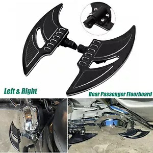 ハーレーエレクトラロードグライド用ブラック後部乗客フロアボードマウントフットボード Black Rear Passenger Floorboard Mount Foot Board For Harley Electra Road Glide 【並行輸入品】
