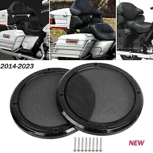 ハーレートライエレクトラロードグライド FLTRK FLTRU 14+ リアツアーパックスピーカーカバー用 For Harley Tri Electra Road Glide FLTRK FLTRU 14+ Rear Tour Pack Speaker Covers 【並行輸入品】