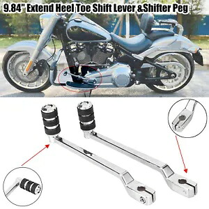 拡張ヒールトウシフトレバーシフターペグアルミ&ラバーハーレーツーリングFLH用 Extended Heel Toe Shift Lever Shifter Peg Aluminum&Rubber For Harley Touring FLH 【並行輸入品】