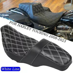 ライダー ドライバー パッセンジャー 2アップシート ハーレーツーリングロードグライド FLTR 2008-2023用 Rider Driver Passenger 2-Up Seat For Harley Touring Road Glide FLTR 2008-2023 【並行輸入品】