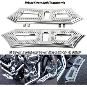 クローム ライダー フットボード フロアボード ハーレー トライ エレクトラ ストリート ロード グライド キング用 Chrome Rider Footboard Floorboards For Harley Tri Electra Street Road Glide King 【並行輸入品】
