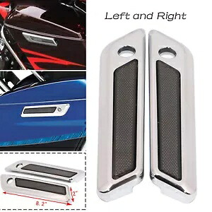 サドルバッグヒンジラッチカバーハーレーツーリングロードストリートグライドFLTRX 14-23用 Saddle Bag Hinge Latch Covers For Harley Touring Road Street Glide FLTRX 14-23 【並行輸入品】