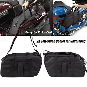 防水断熱サドルバッグクーラーバッグハーレーストリートロードグライド CVO 06-20 Waterproof Insulated Saddlebag Cooler Bag For Harley Street Road Glide CVO 06-20 【並行輸入品】